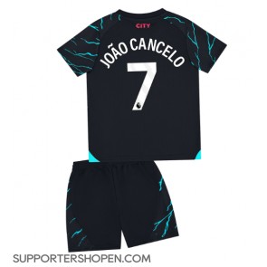 Manchester City Joao Cancelo #7 Tredje tröja Barn 2023-24 Kortärmad (+ korta byxor)